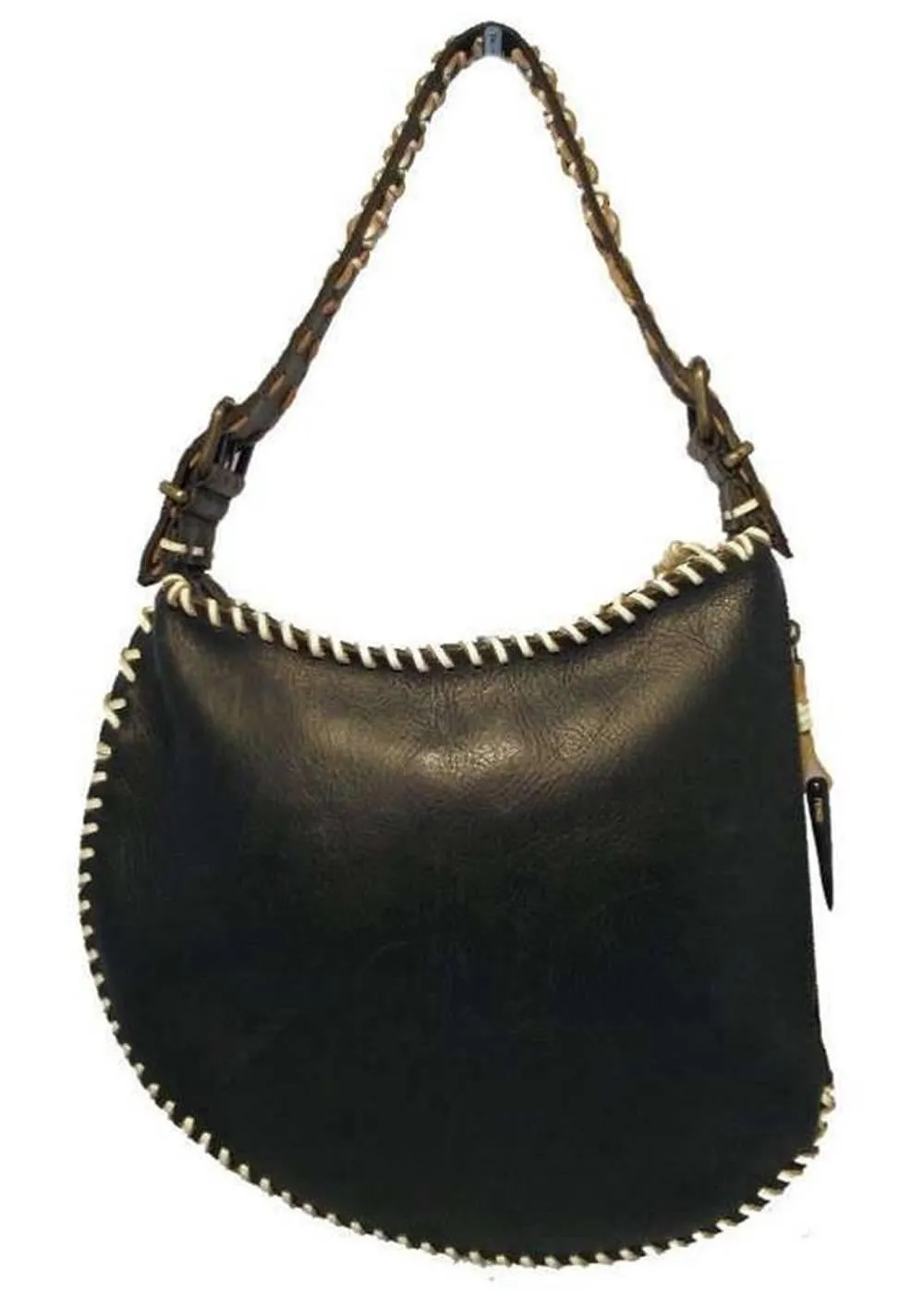 FENDI Beaded Safari Shoulder Bag