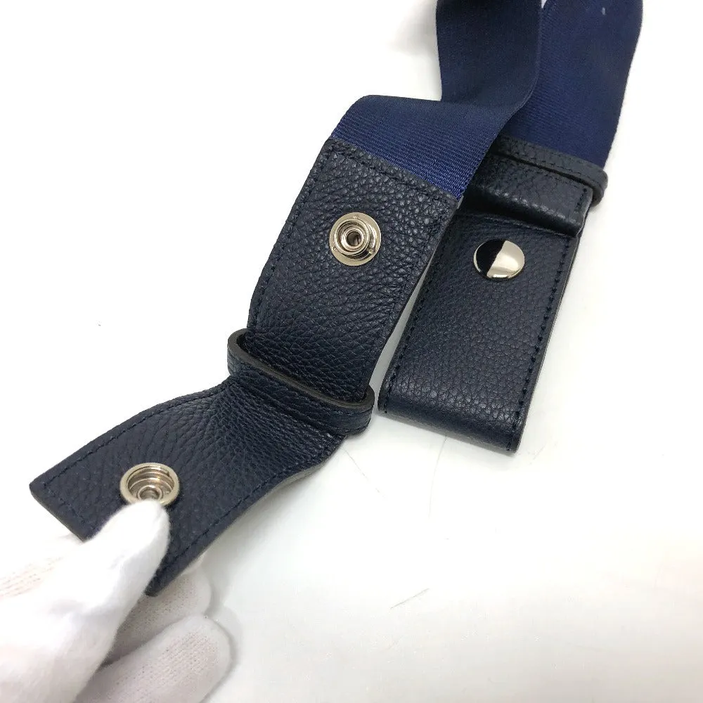 FENDI Shoulder Bag 7VA472 Nylon Navy PORTER collaboration baguette Women Used