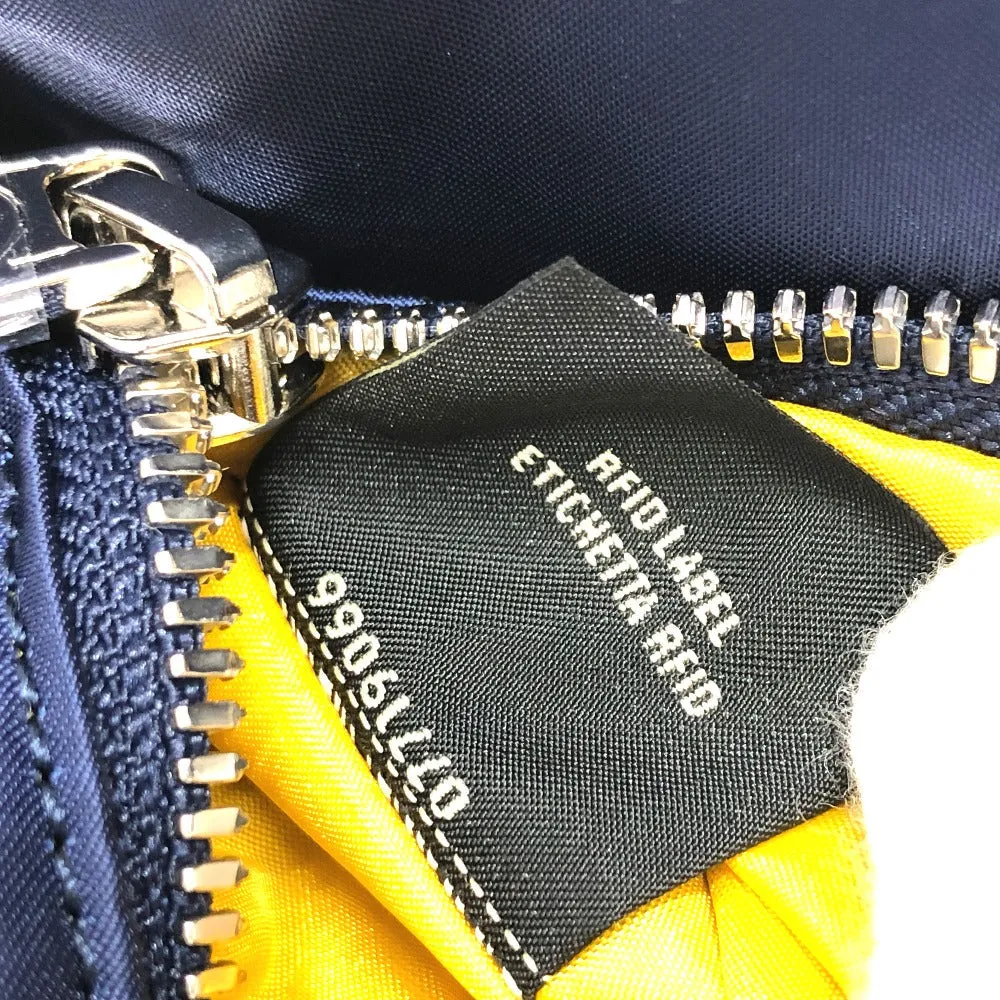 FENDI Shoulder Bag 7VA472 Nylon Navy PORTER collaboration baguette Women Used