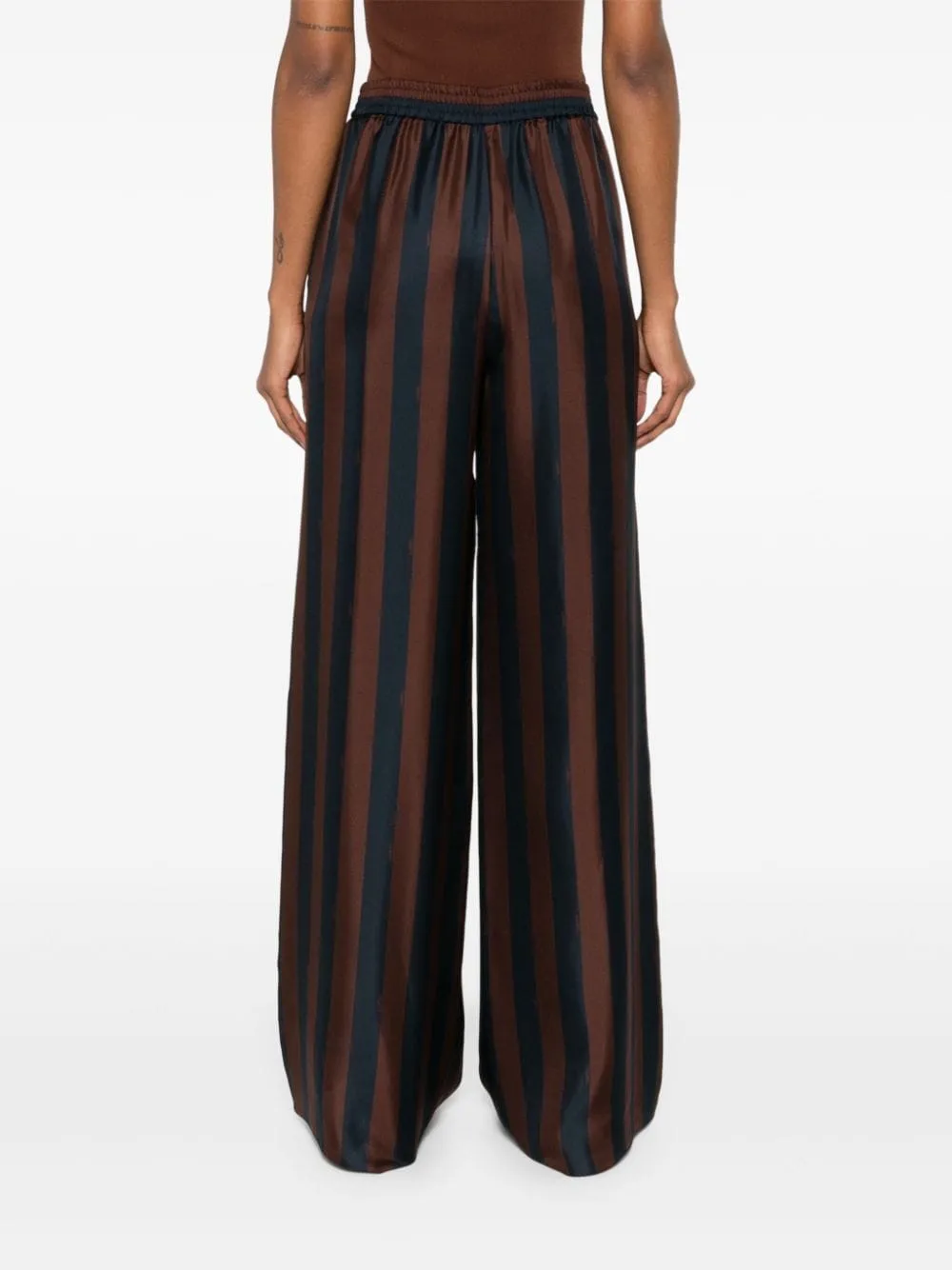 FENDI Silk Striped Trousers for Women - SS24 Collection