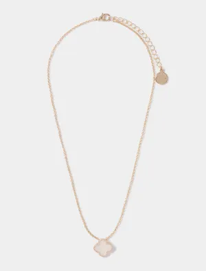 Fern Flower Pendant Necklace