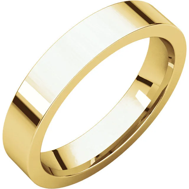 Flat Comfort Fit Wedding Band (FIR)