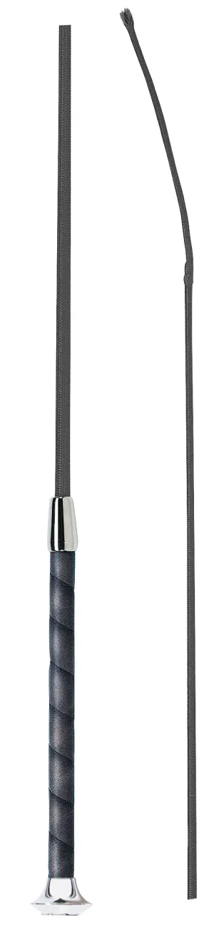 Fleck Dressage Whip w/ Nickel Cap