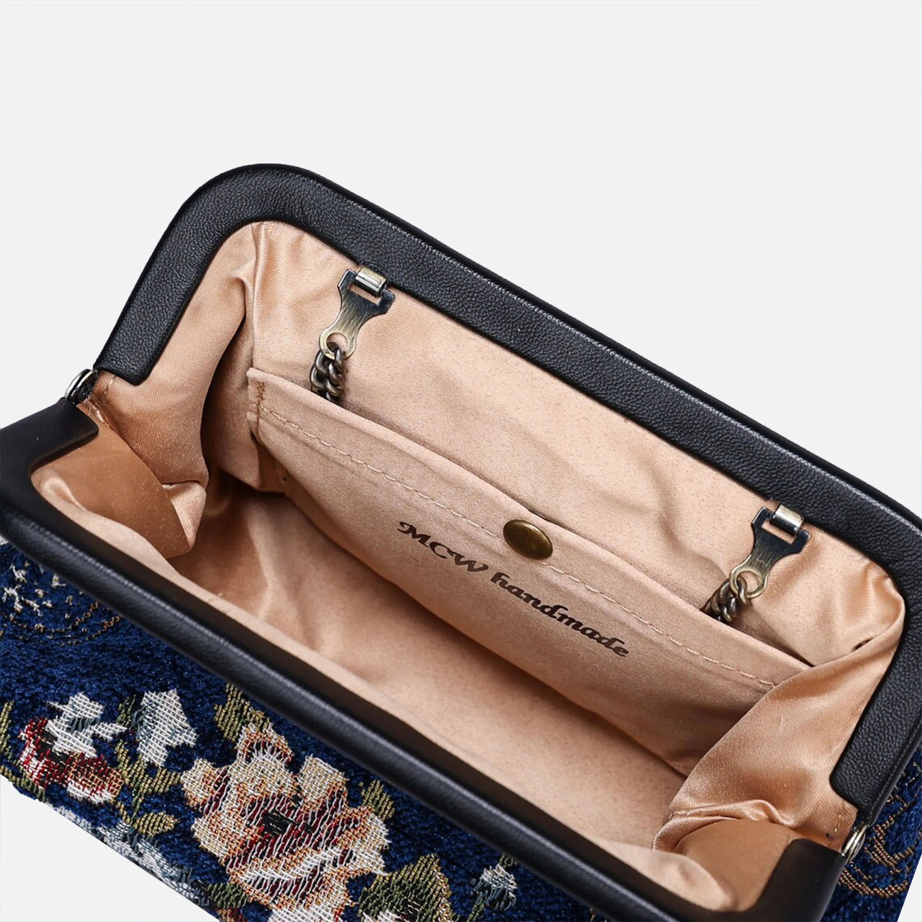 Floral Blue Evening Bag Clutch