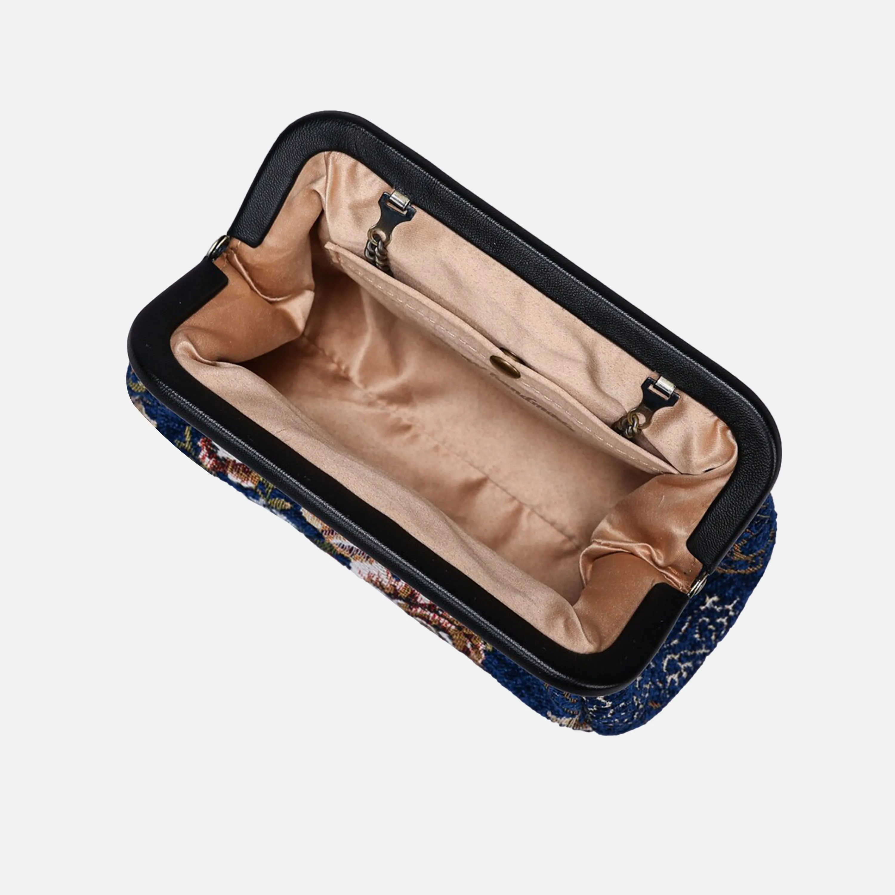 Floral Blue Evening Bag Clutch