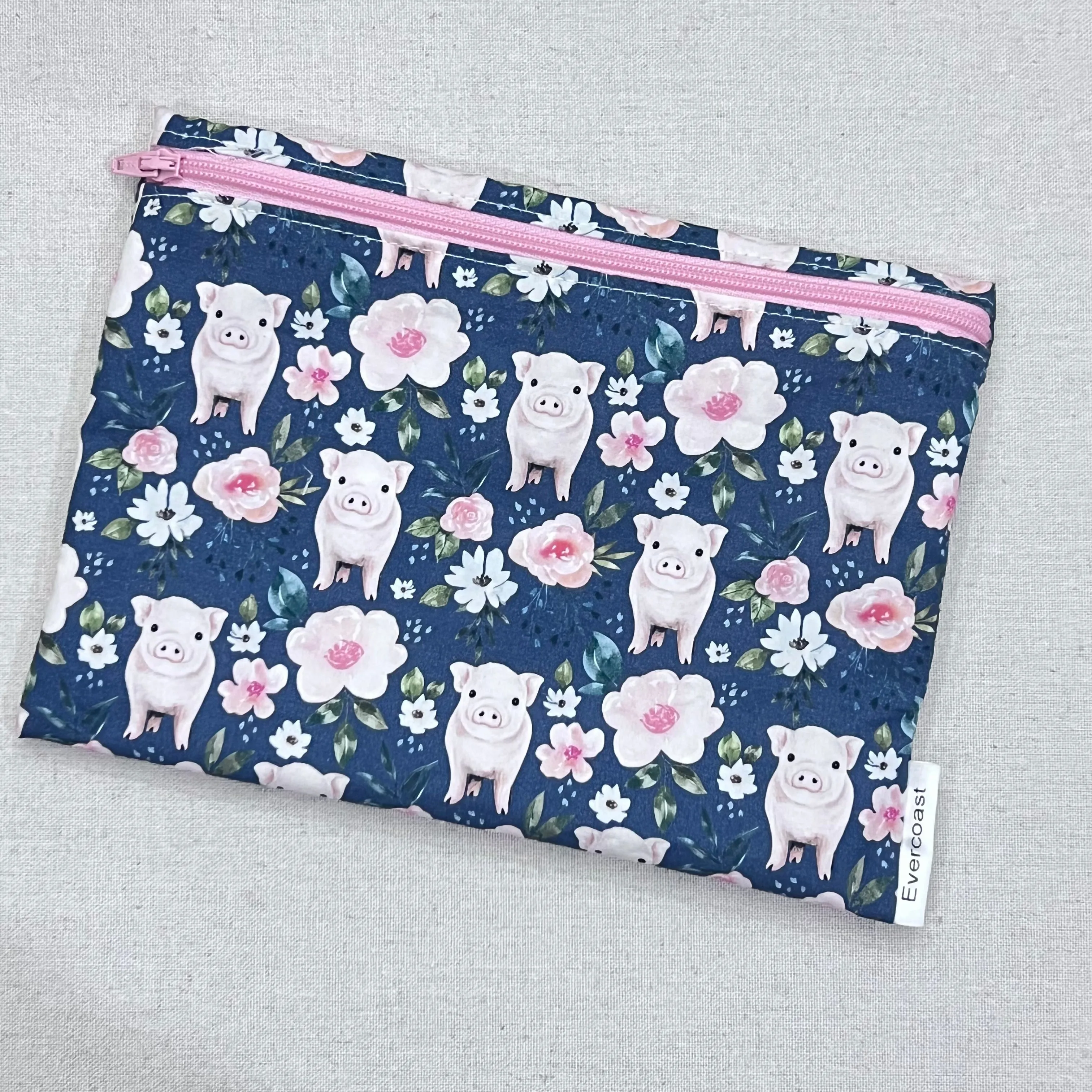 Floral Pigs XL Bag/Multipurpose Bag