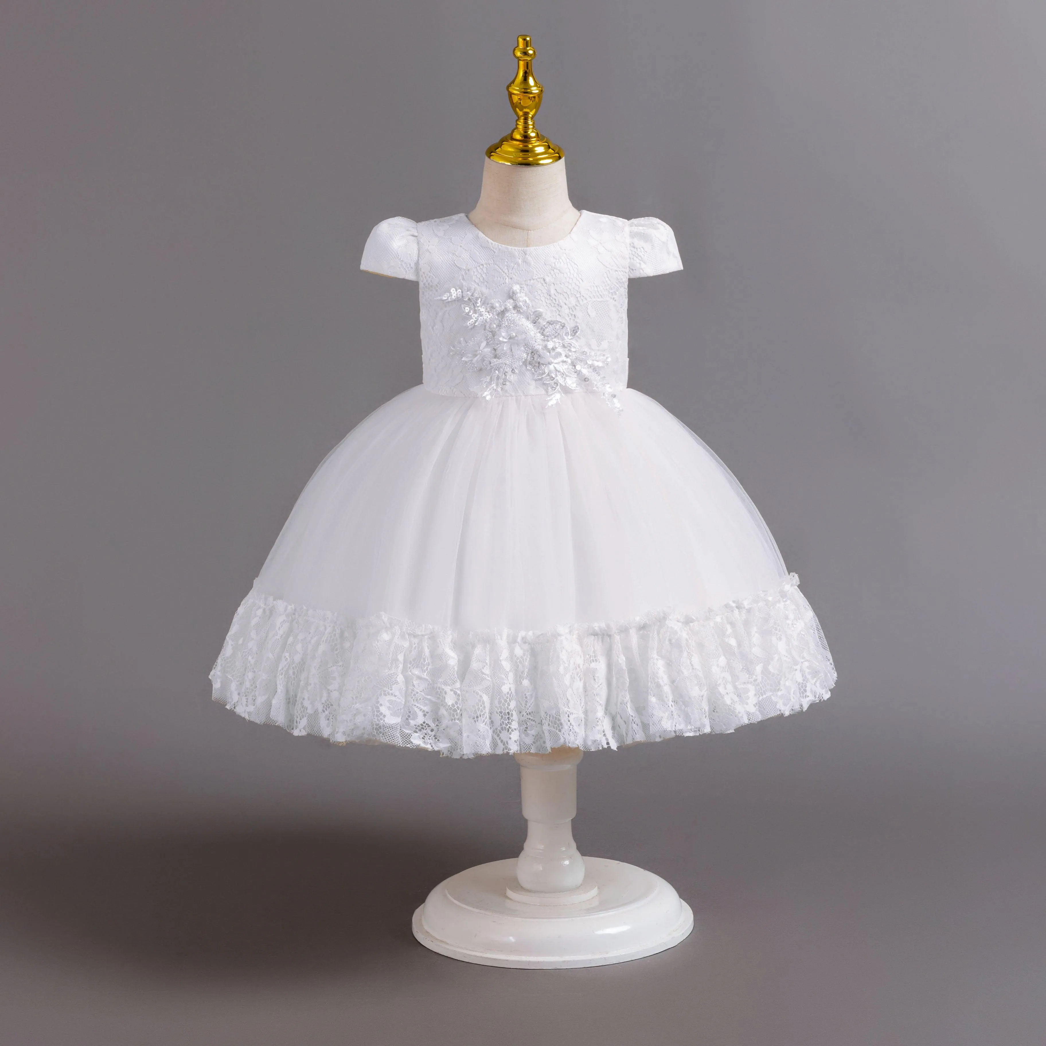 Fluffy Tulle Children's Gown