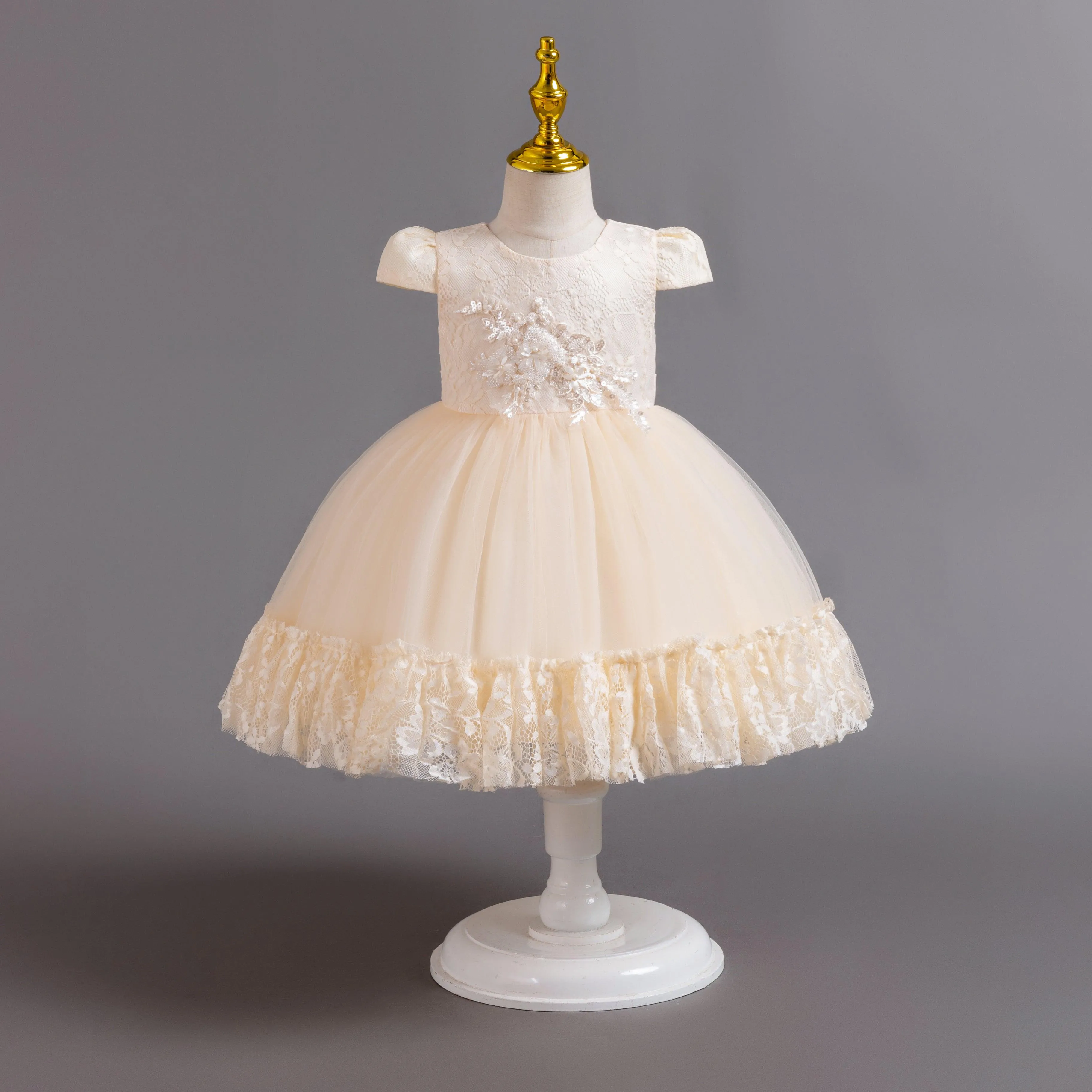 Fluffy Tulle Children's Gown