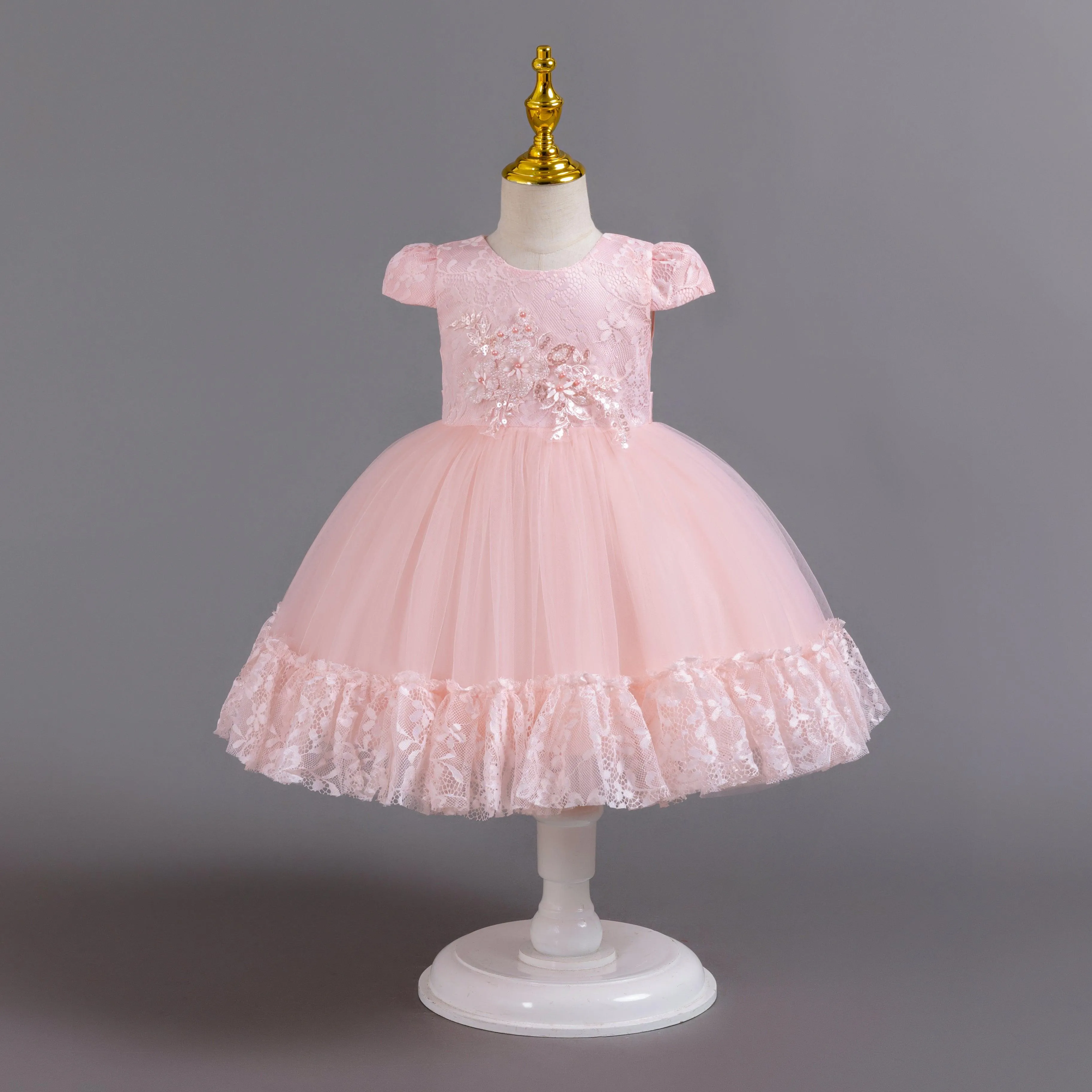 Fluffy Tulle Children's Gown