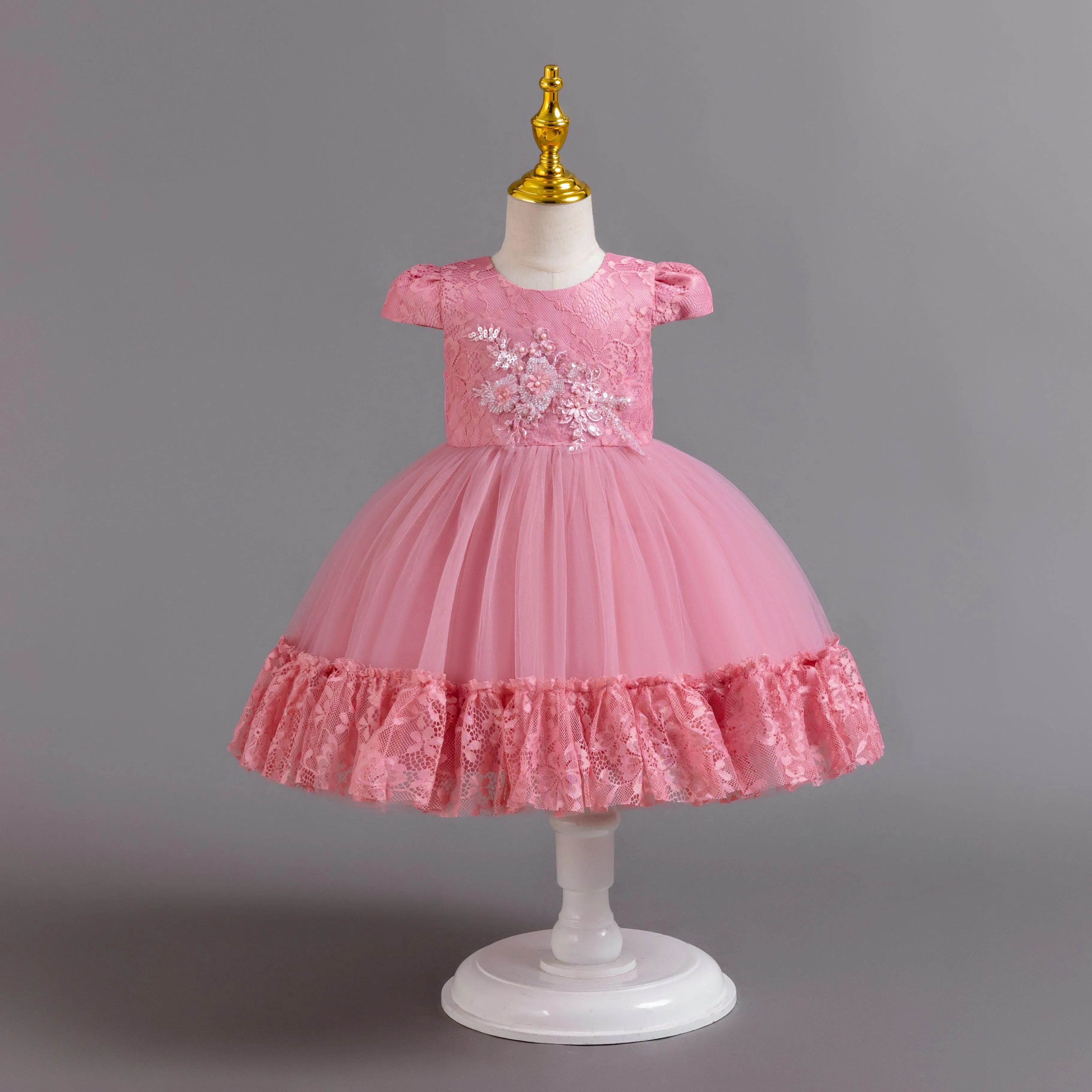 Fluffy Tulle Children's Gown