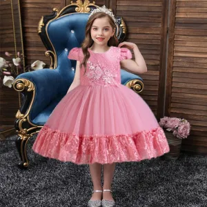 Fluffy Tulle Children's Gown
