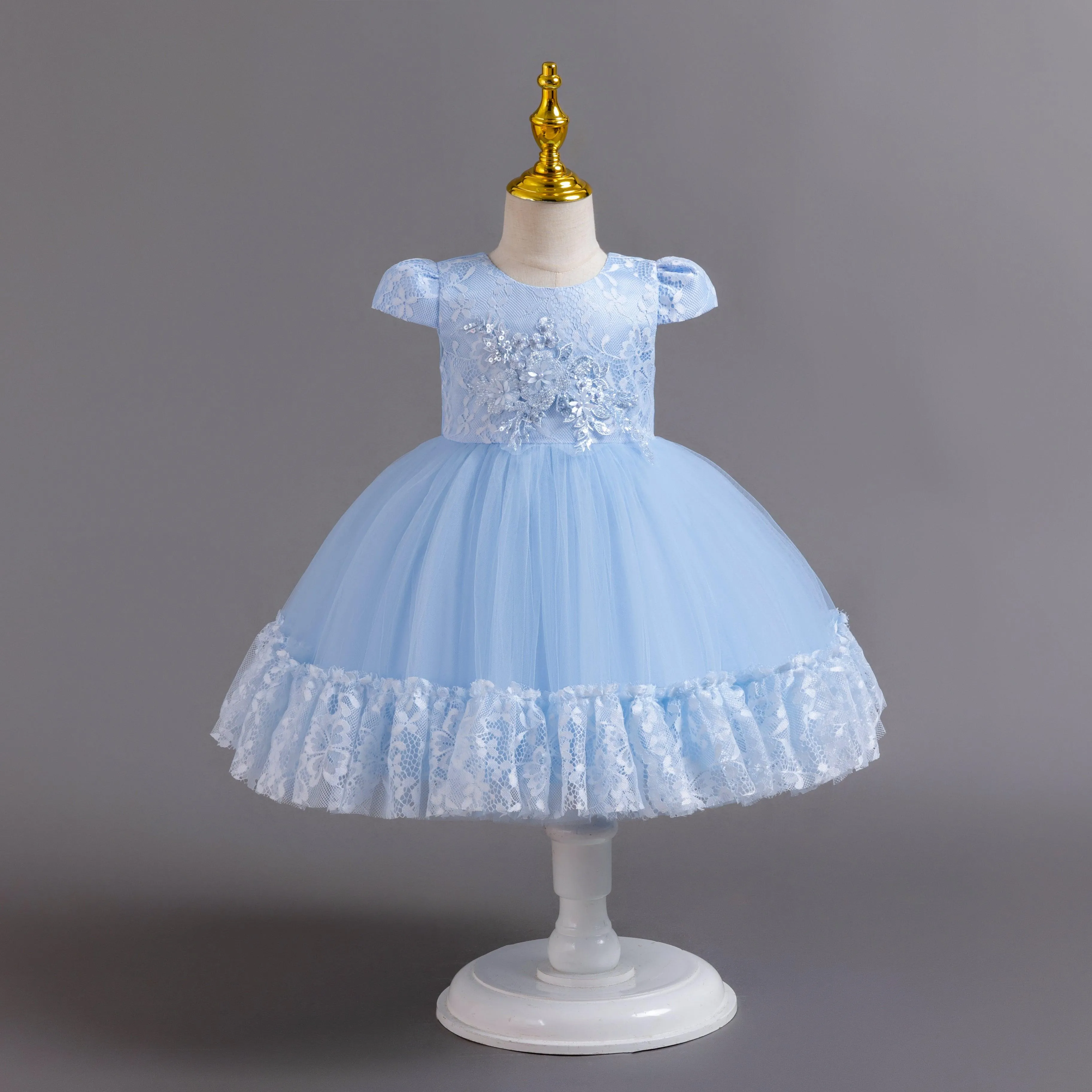 Fluffy Tulle Children's Gown
