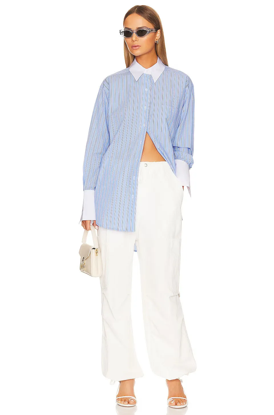 FRESH STRIPE Stylish SHIRT DRESS