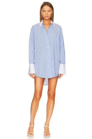 FRESH STRIPE Stylish SHIRT DRESS