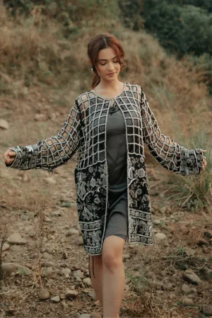 Fusion Hand Embroidered Cut work Jacket