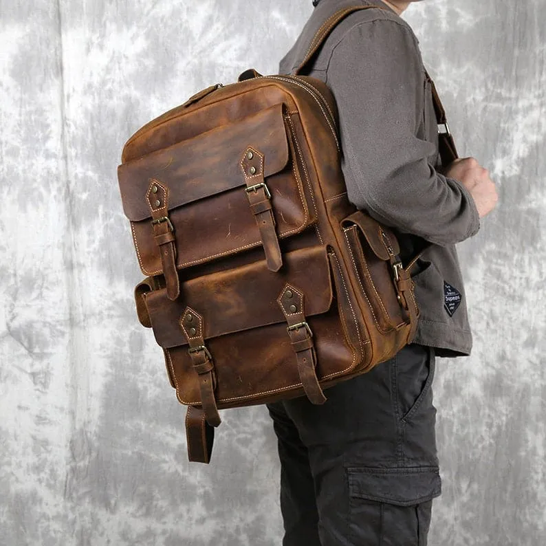 Genuine Leather Backpack