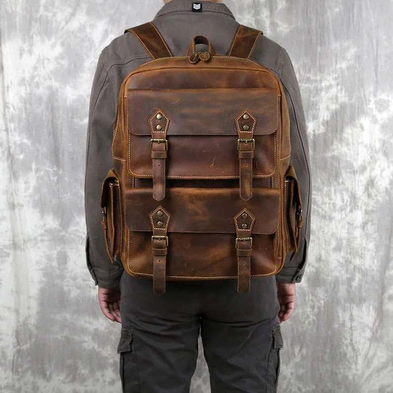 Genuine Leather Backpack