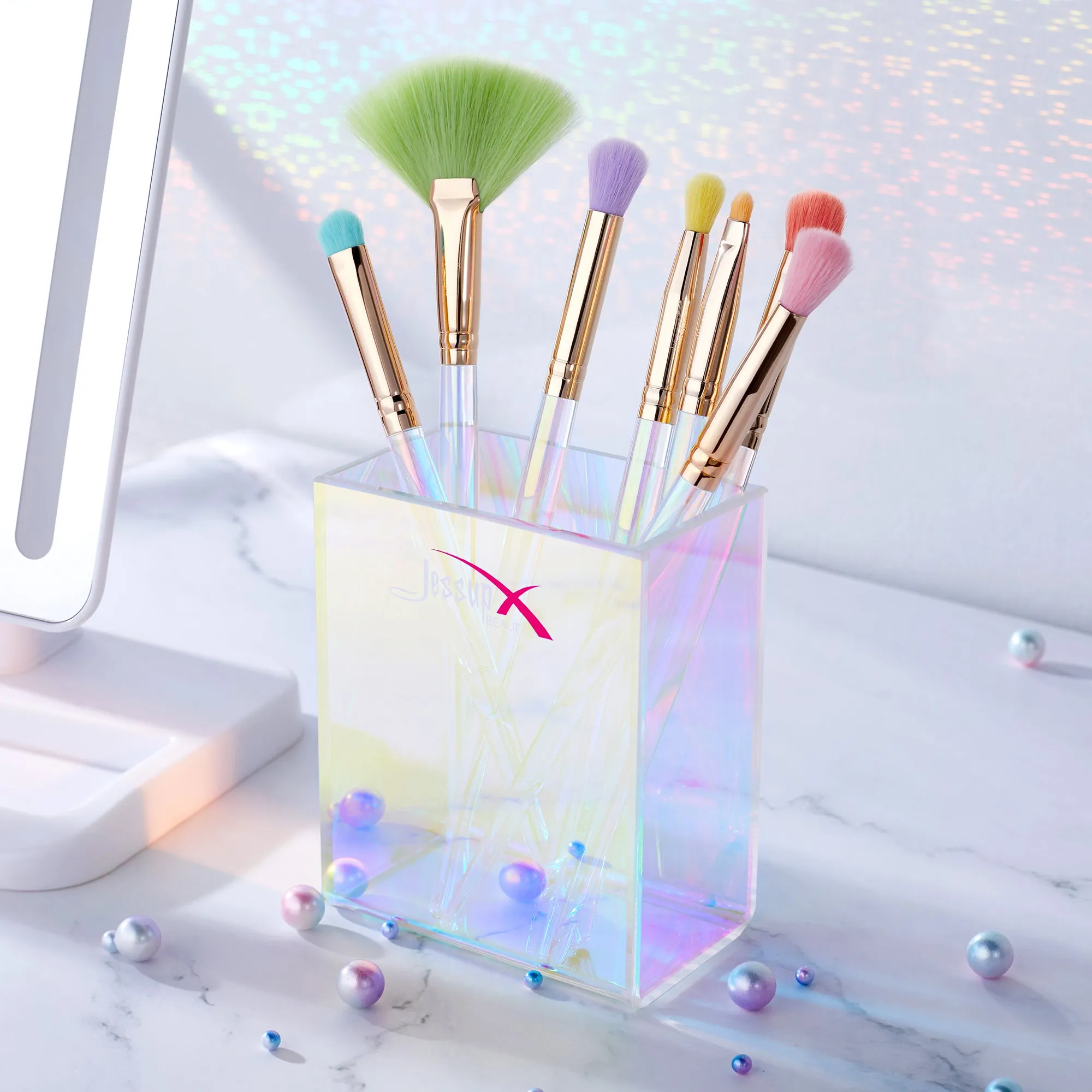 Gift Set Colorful Brushes with Sponges   Case   Bag T319