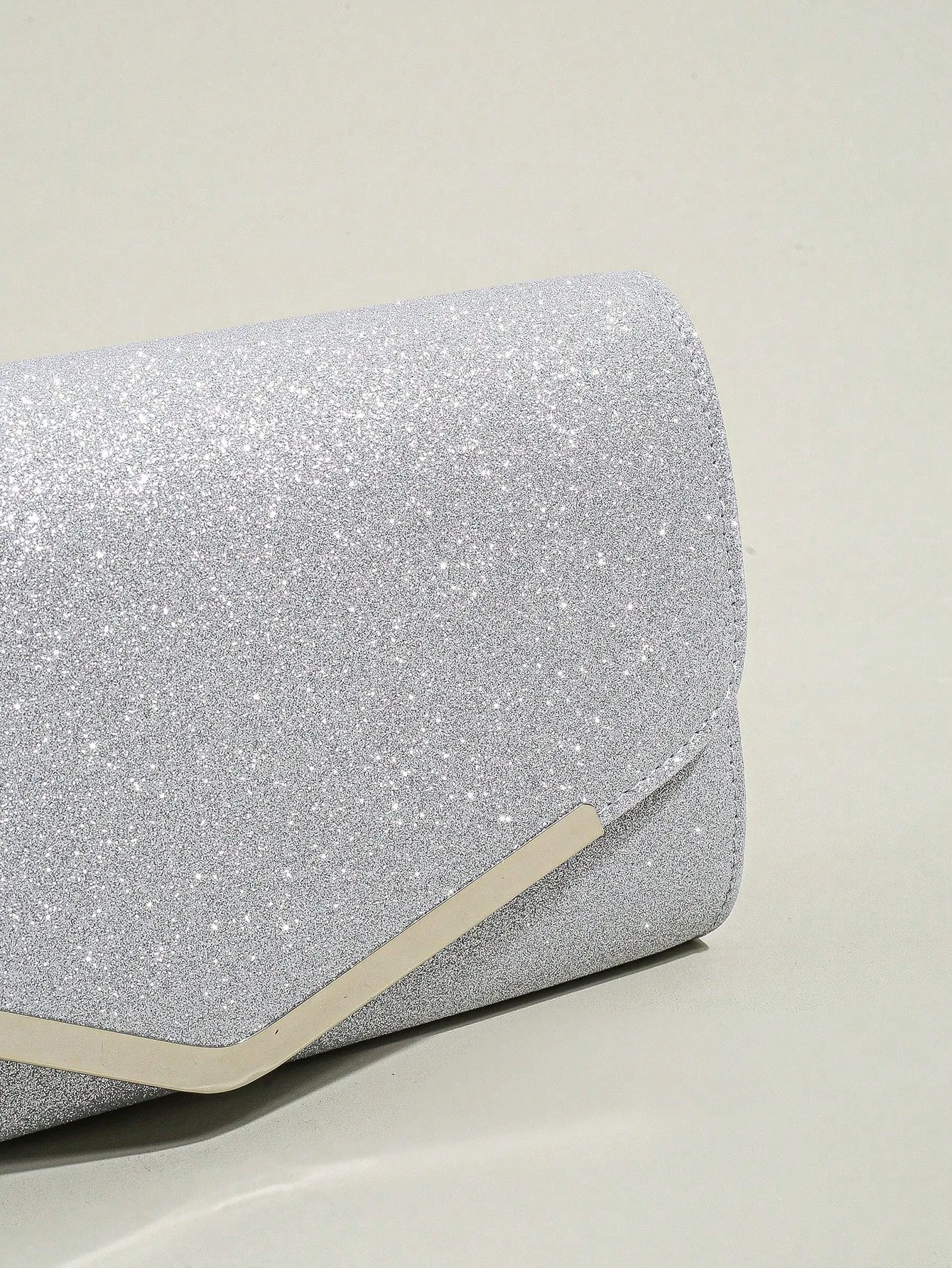 Glitter Clutch Purse Evening Envelope Handbag With Detachable Chain Strap