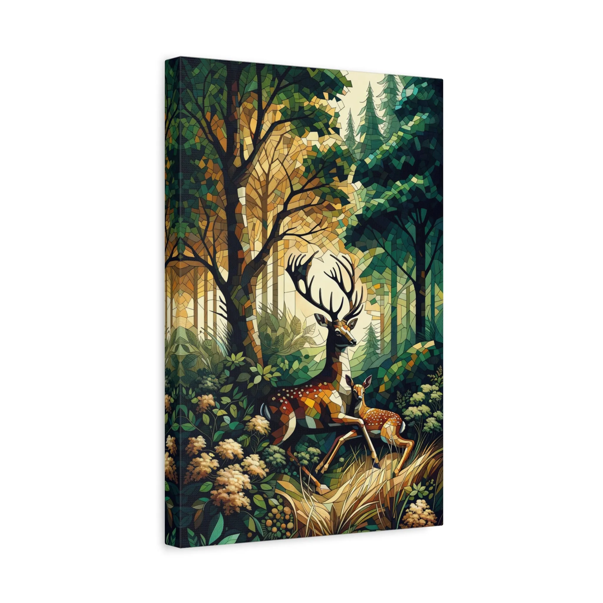 Graceful Forest Deer Canvas Print