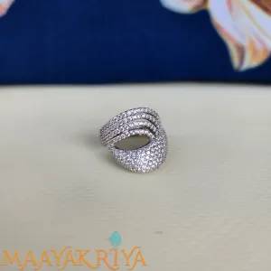 GRACEFUL MIRAGE SILVER FINGER RING