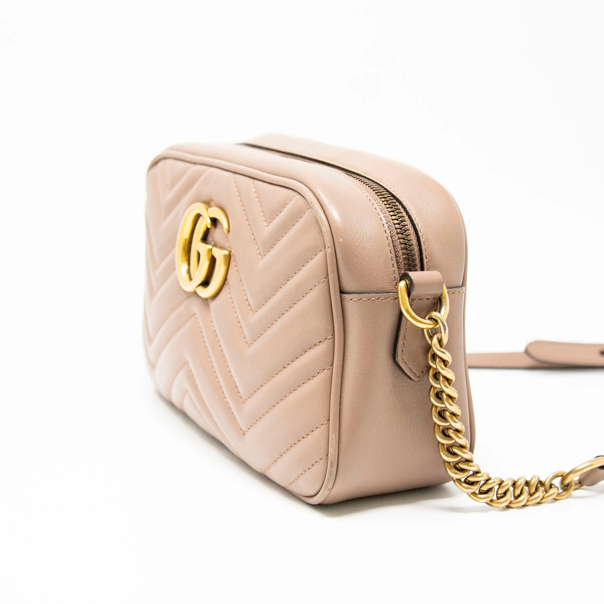 Gucci Dusty Pink Small Marmont Camera Bag