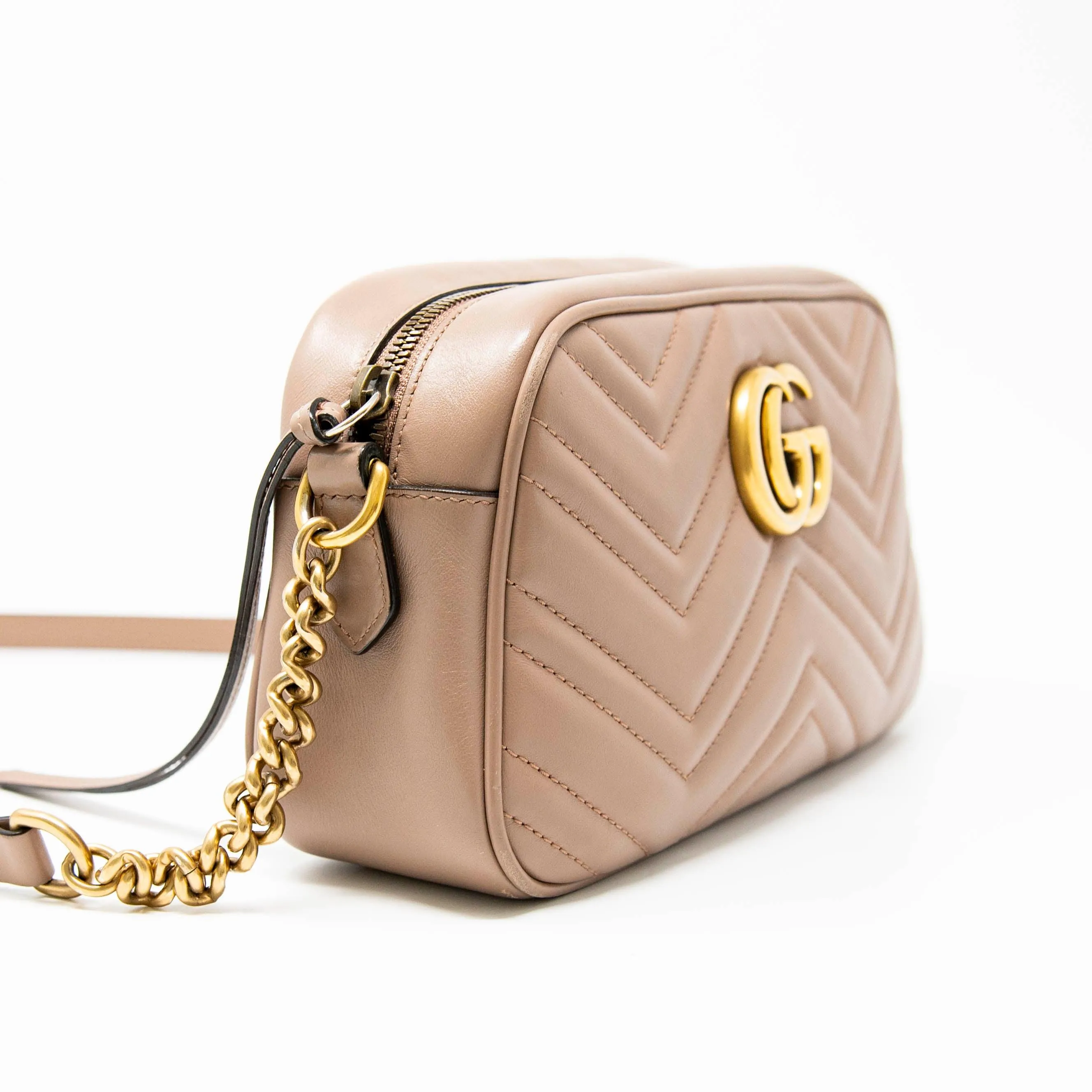 Gucci Dusty Pink Small Marmont Camera Bag