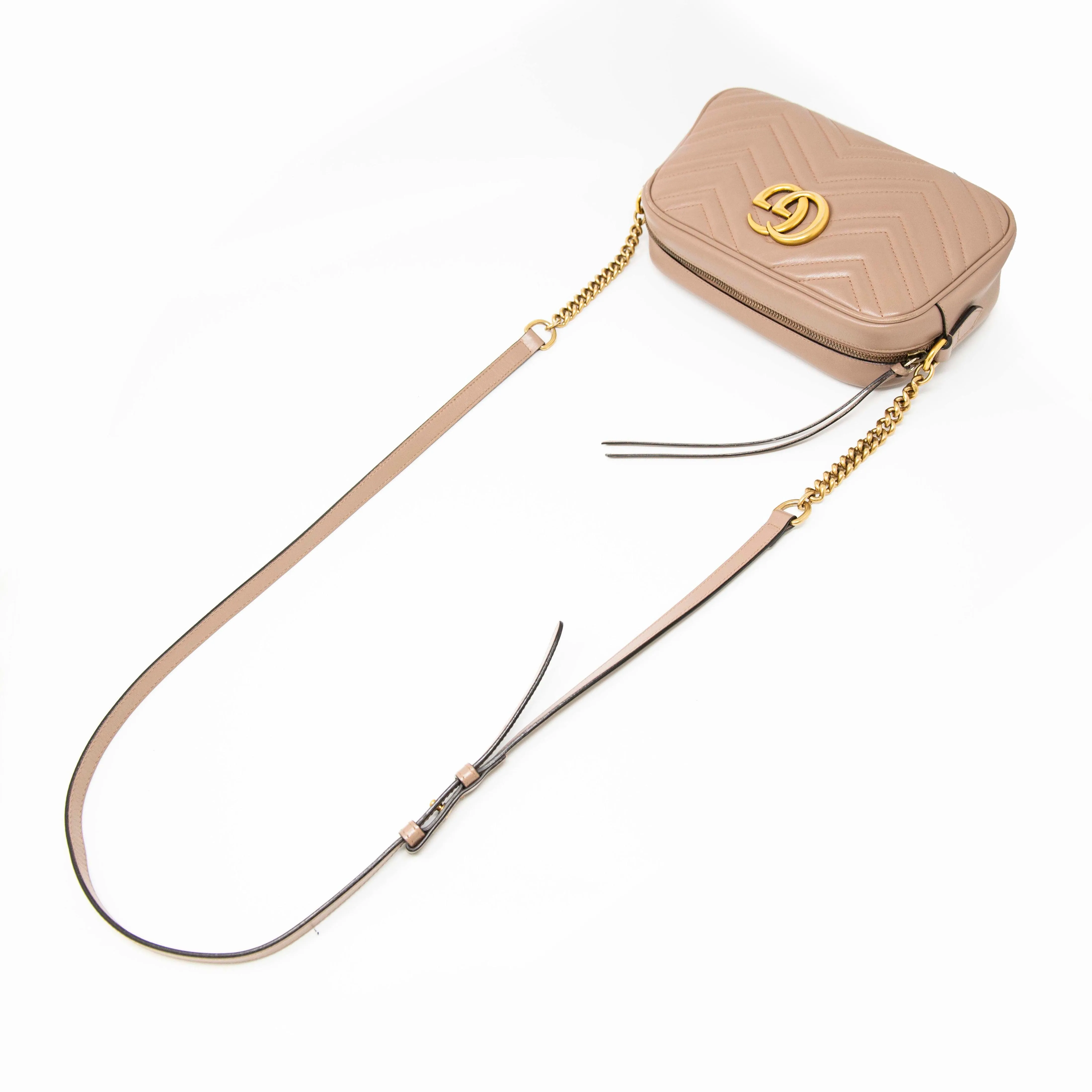 Gucci Dusty Pink Small Marmont Camera Bag