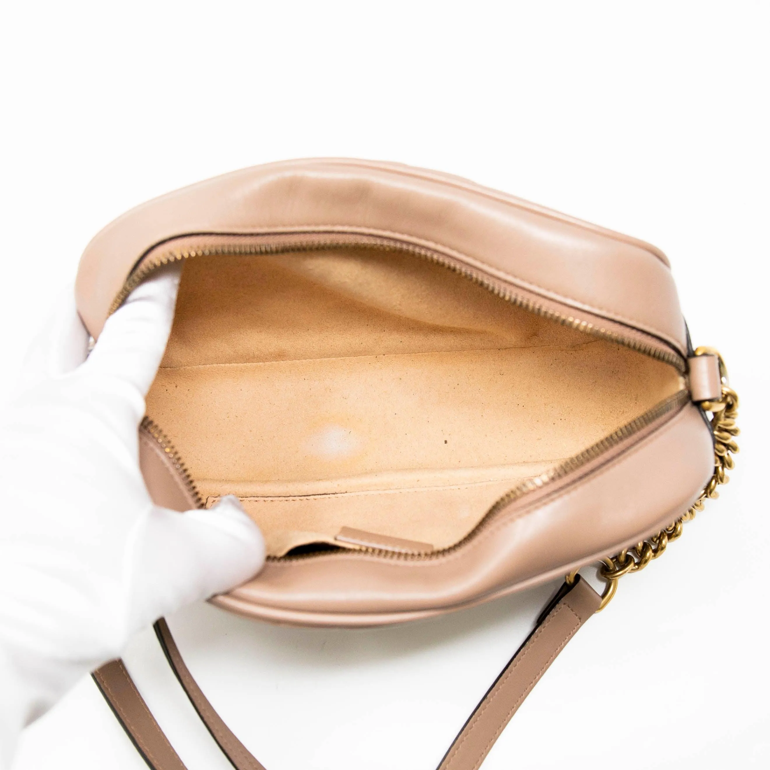 Gucci Dusty Pink Small Marmont Camera Bag