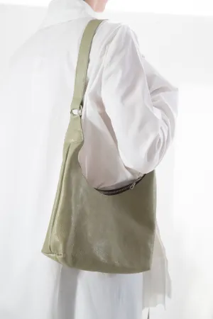 Harpers Emporium Shoulder Bag in Sage Leather