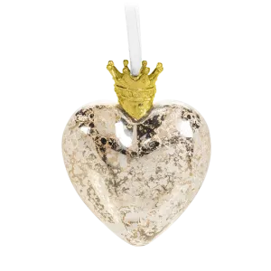 Heart with Crown Ornament