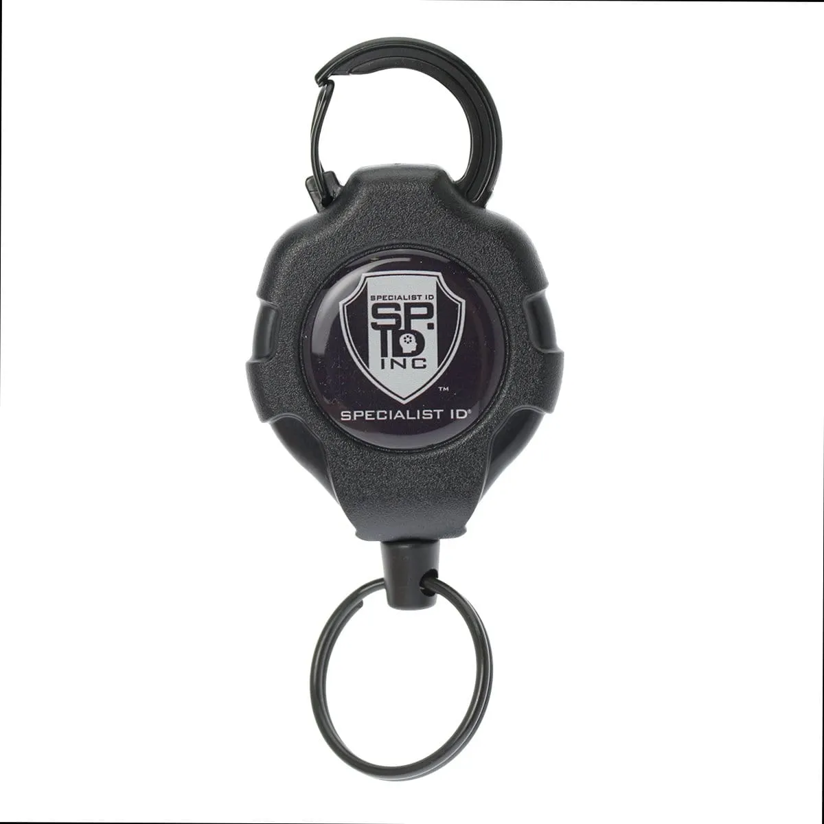 Heavy Duty Retractable Ratchit Keychain Tether Reel for Multiple Keys with Clip and Locking Feature