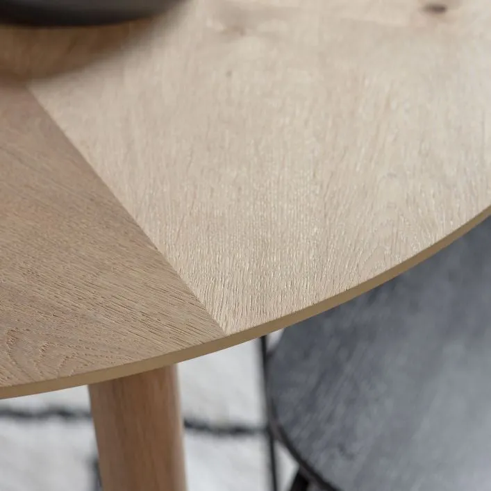 HERRINGBONE | ROUND DINING TABLE