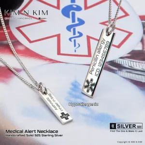 Hypoallergenic Medical Alert Necklace