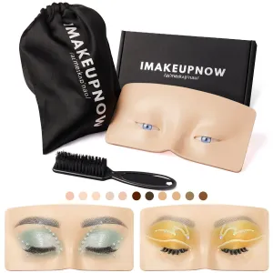 Imakeupnow - Makeup Practice Face Board  #11-1 Pale 5 - Blue Eyes