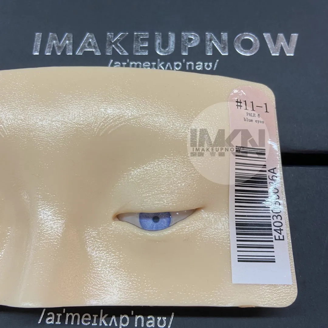 Imakeupnow - Makeup Practice Face Board  #11-1 Pale 5 - Blue Eyes