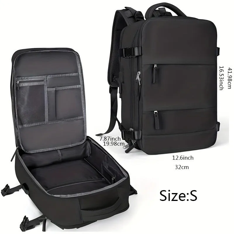 In Stock  Small Size Waterproof Travel Bag Backpack USB Luggage Schoolbag Travel Washing Set Fashion