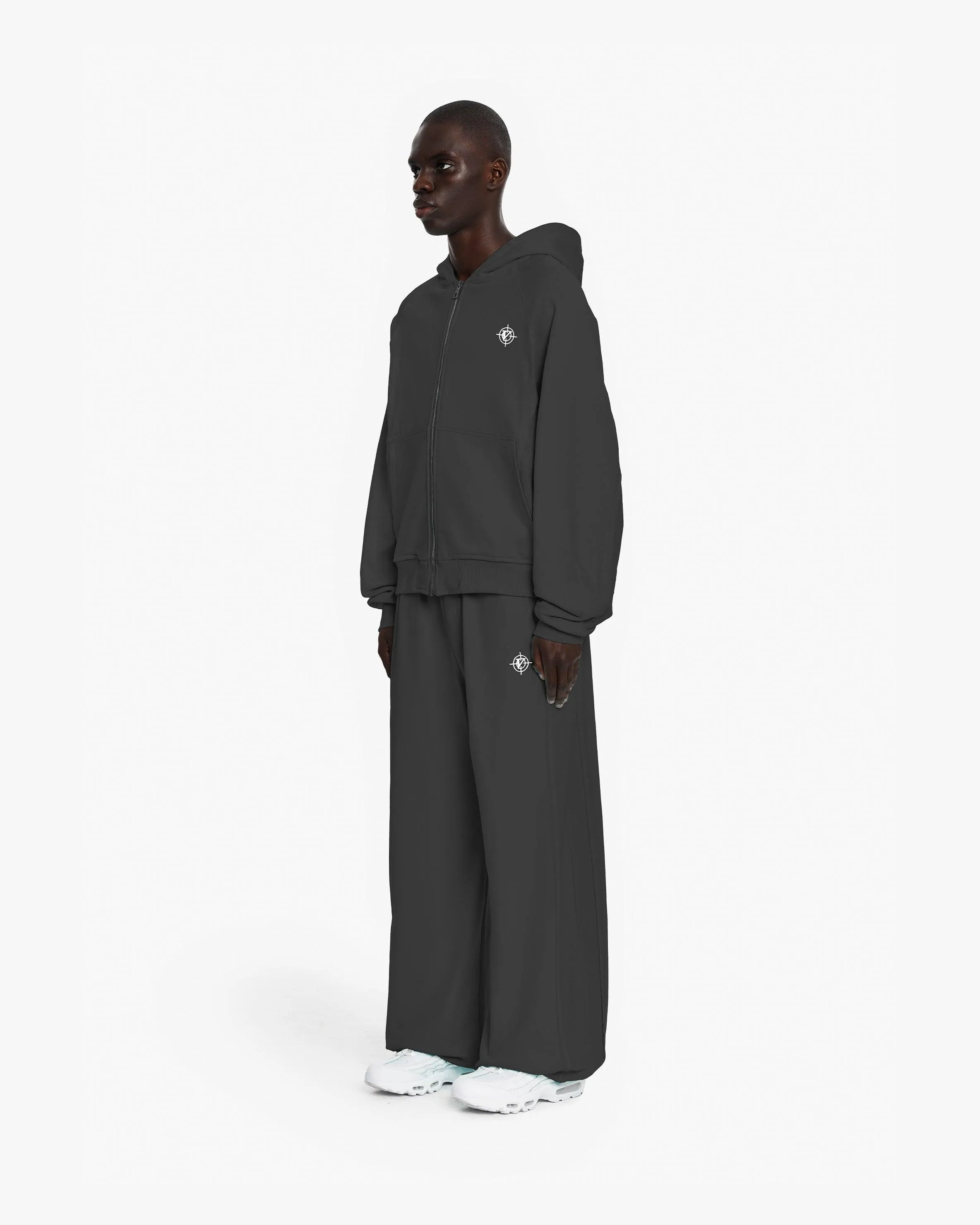 INSIDE OUT ZIP HOODIE ASH GREY