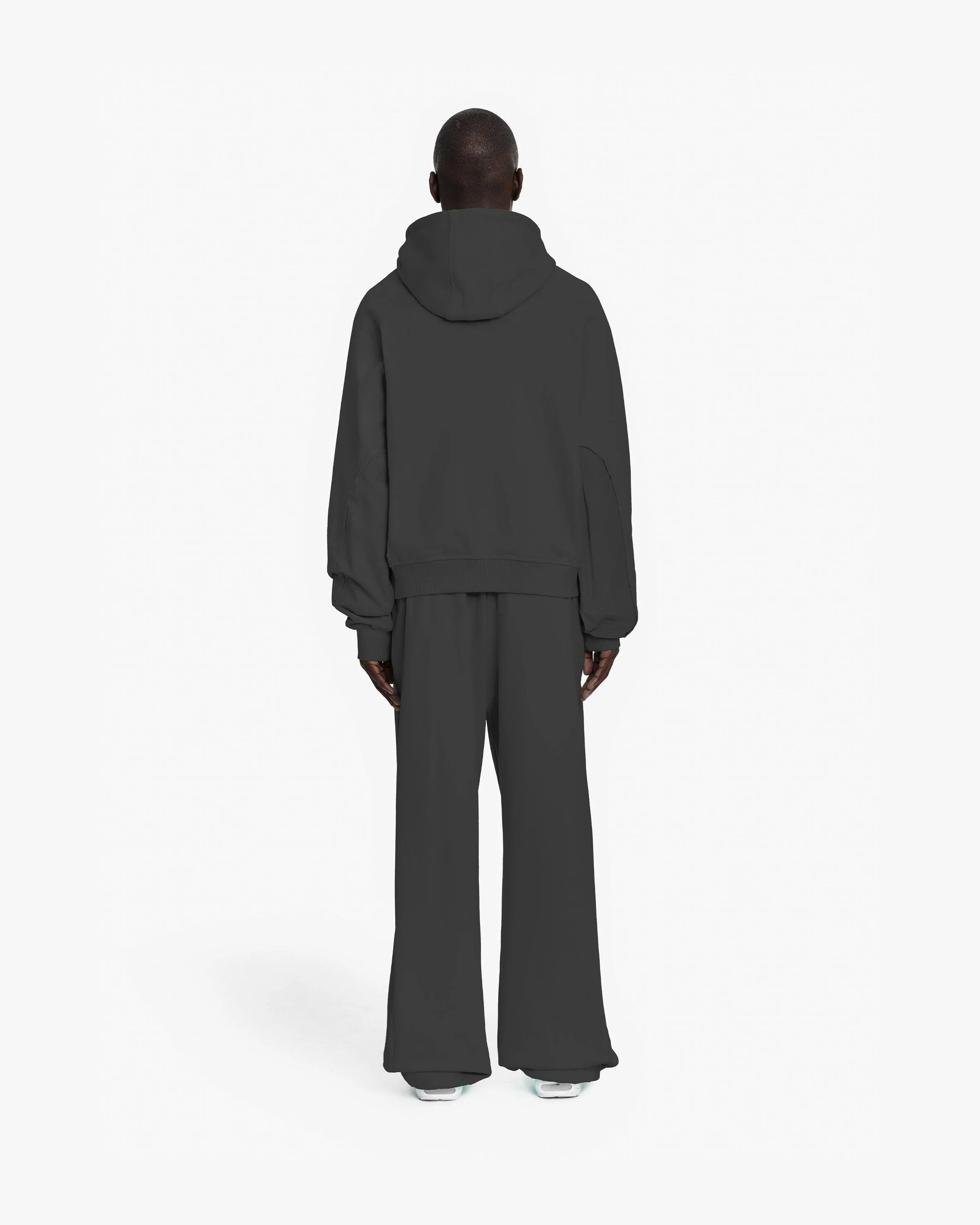 INSIDE OUT ZIP HOODIE ASH GREY