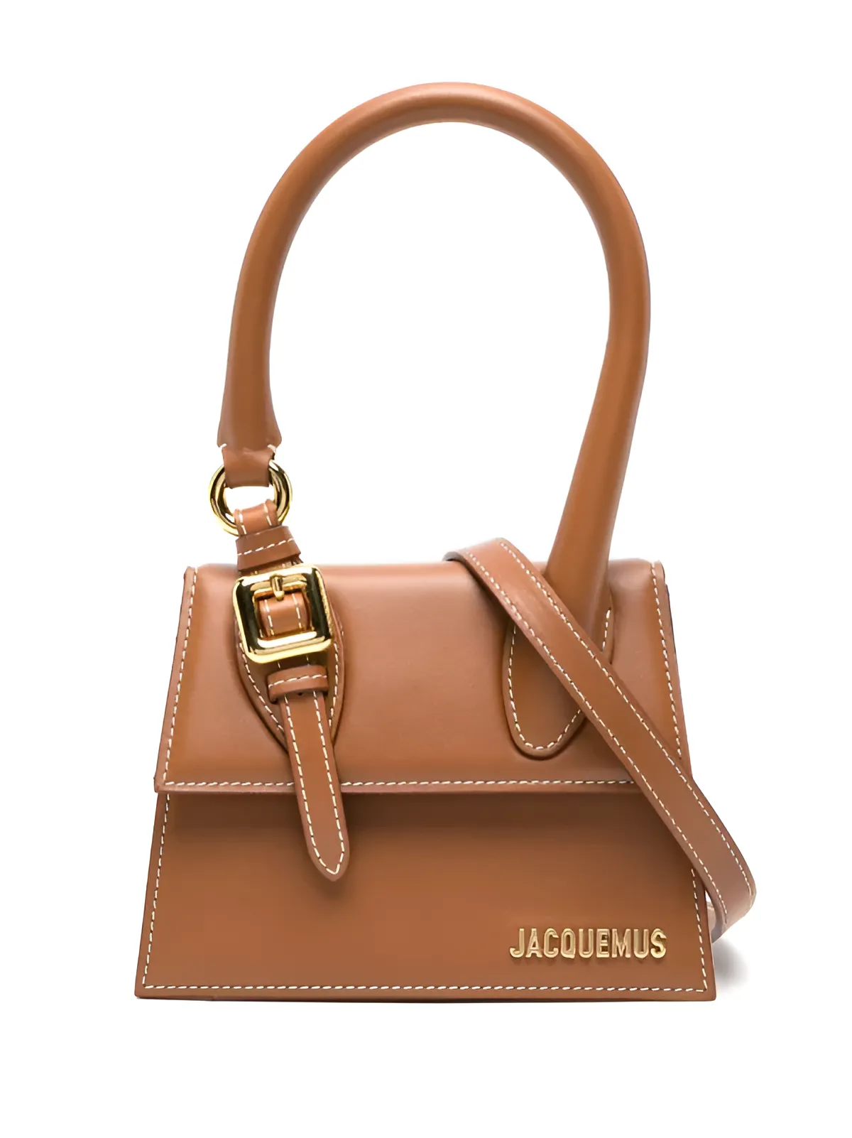 Jacquemus Le Chiquito Moyen Smooth Leather Tote Bag With Buckle