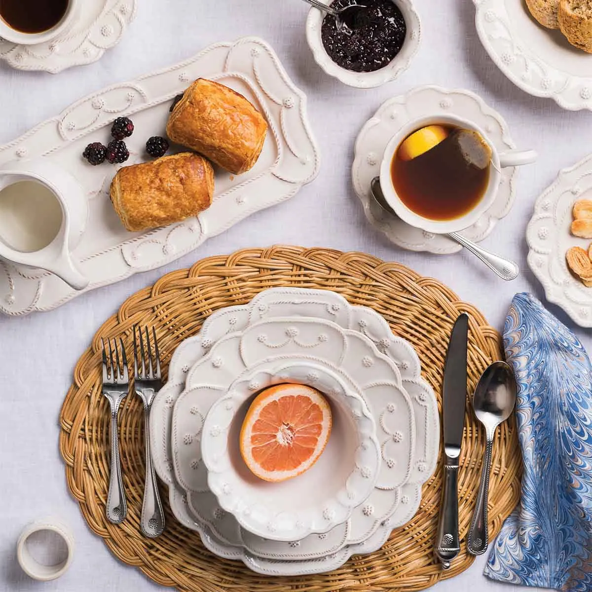 Jardins du Monde Teacup - Whitewash