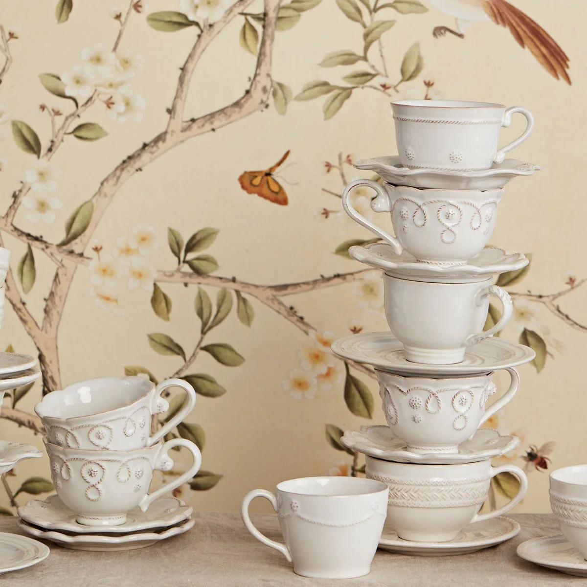 Jardins du Monde Teacup - Whitewash