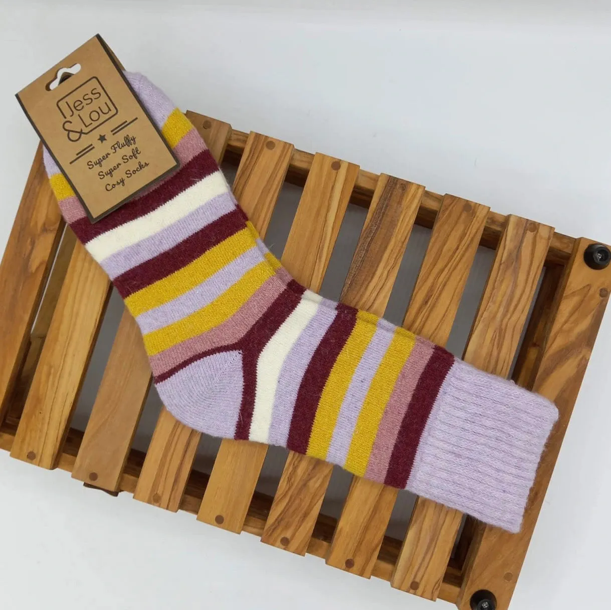 Jess & Lou Striking Stripe Cosy Ribbed Socks