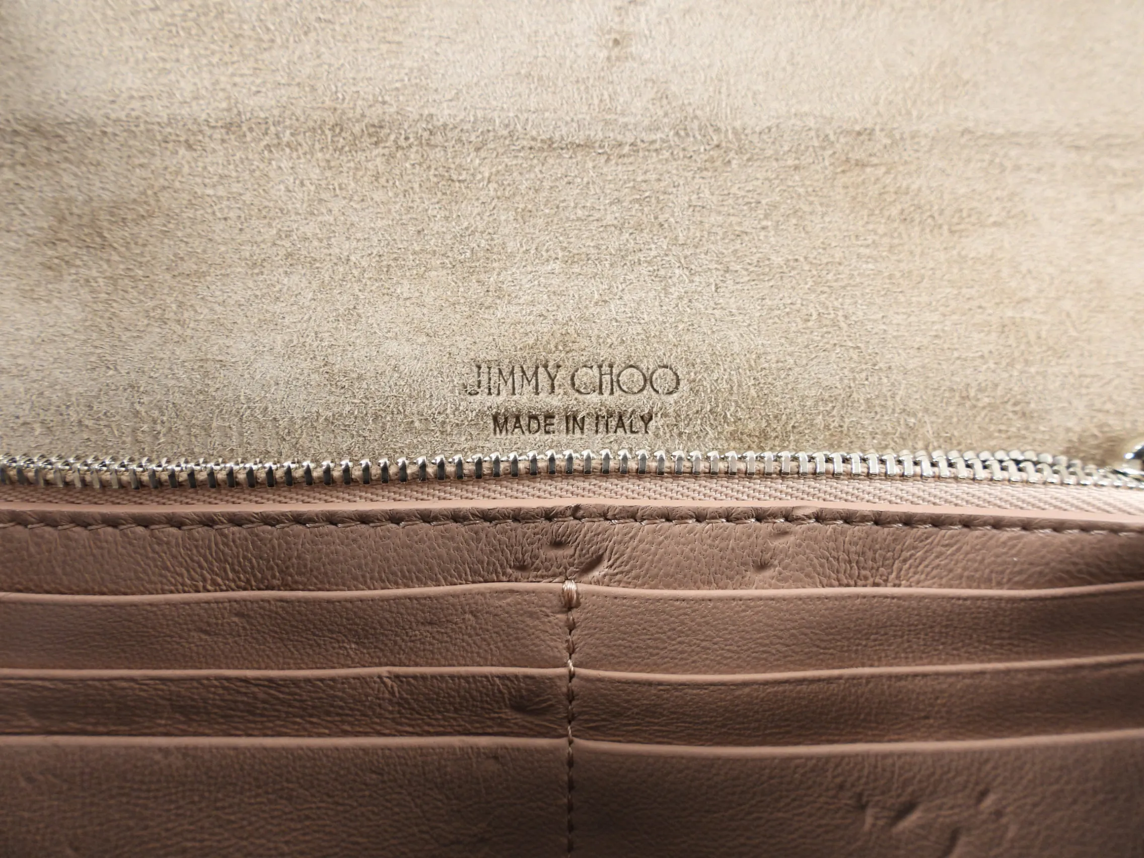 Jimmy Choo Emmie Silver Glitter Evening Clutch Bag