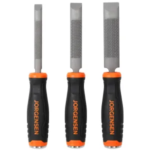 JORGENSEN RASP &  CHISEL 3PC SET WITH METAL STRIKING END CAP JORGENSEN AC70580