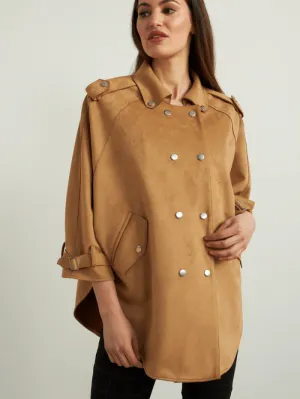 Joseph Ribkoff Camel Faux Suede Jacket 213896 (A)