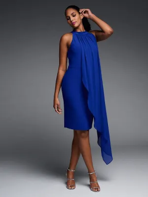 Joseph Ribkoff T Royal Blue Halter Neck Dress 223716 2922