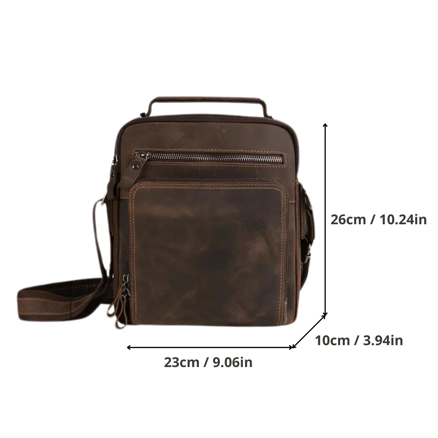 Joyir Genuine Leather Vintage Messenger Bag
