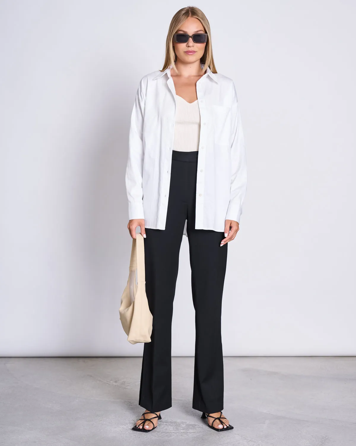 KNIT TOP FARA OFFWHITE GOTS