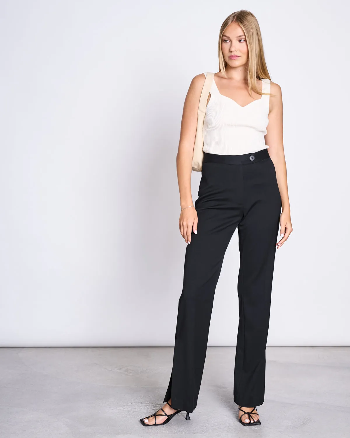 KNIT TOP FARA OFFWHITE GOTS